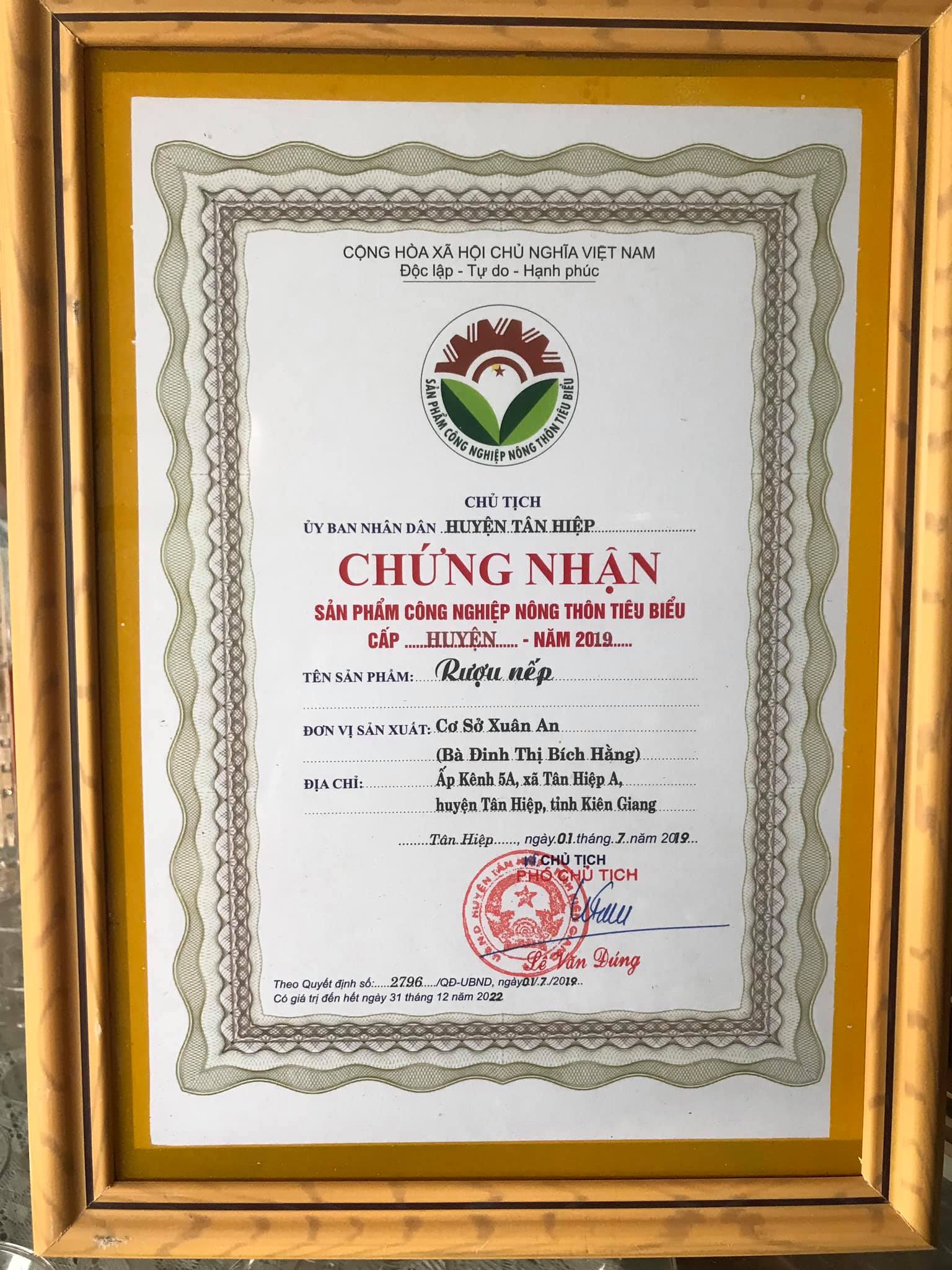 Các chứng nhận